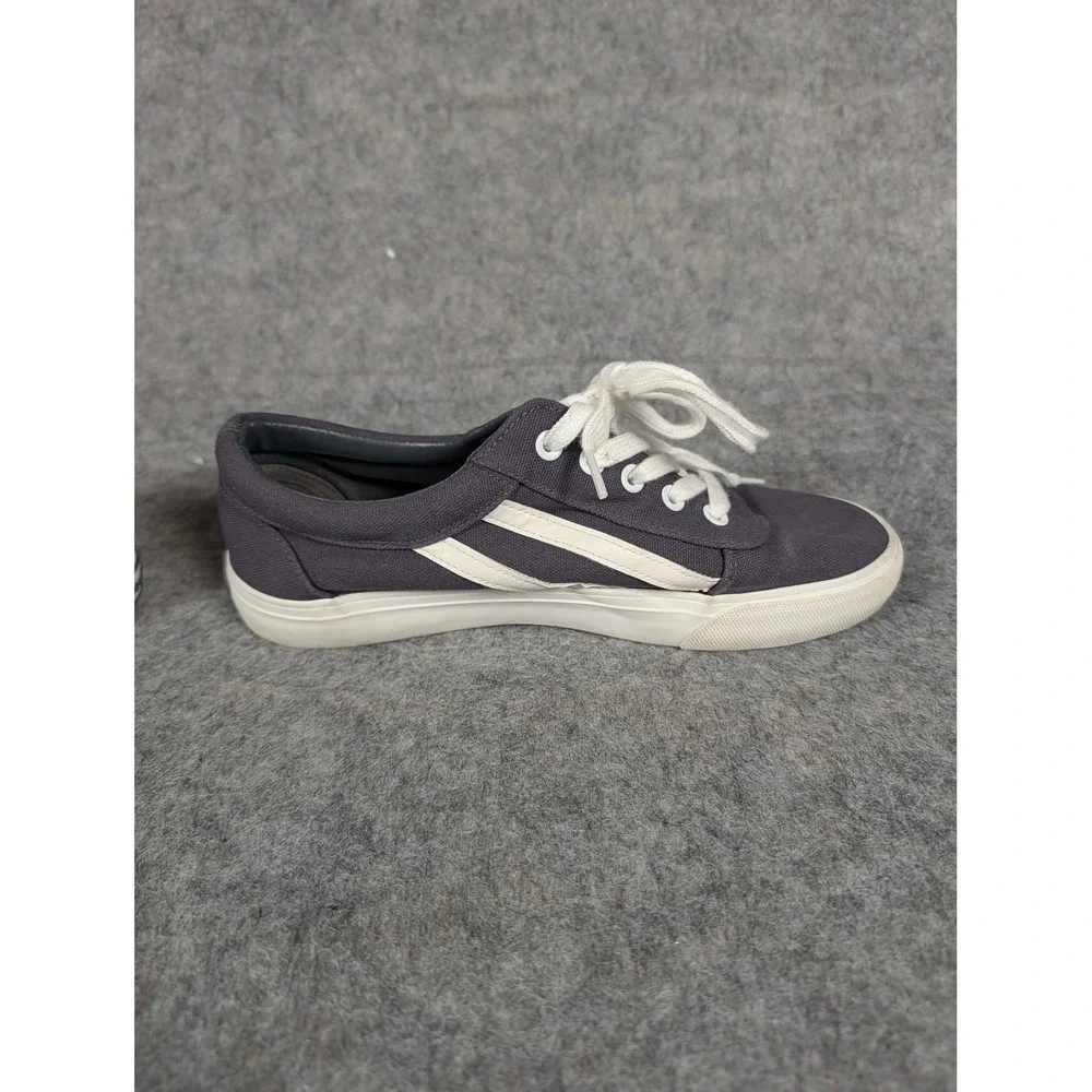 Hurley Mens‎ Canvas Sneakers Shoes Navy White Stripe Lace Up Size US 6 EUR 38.5